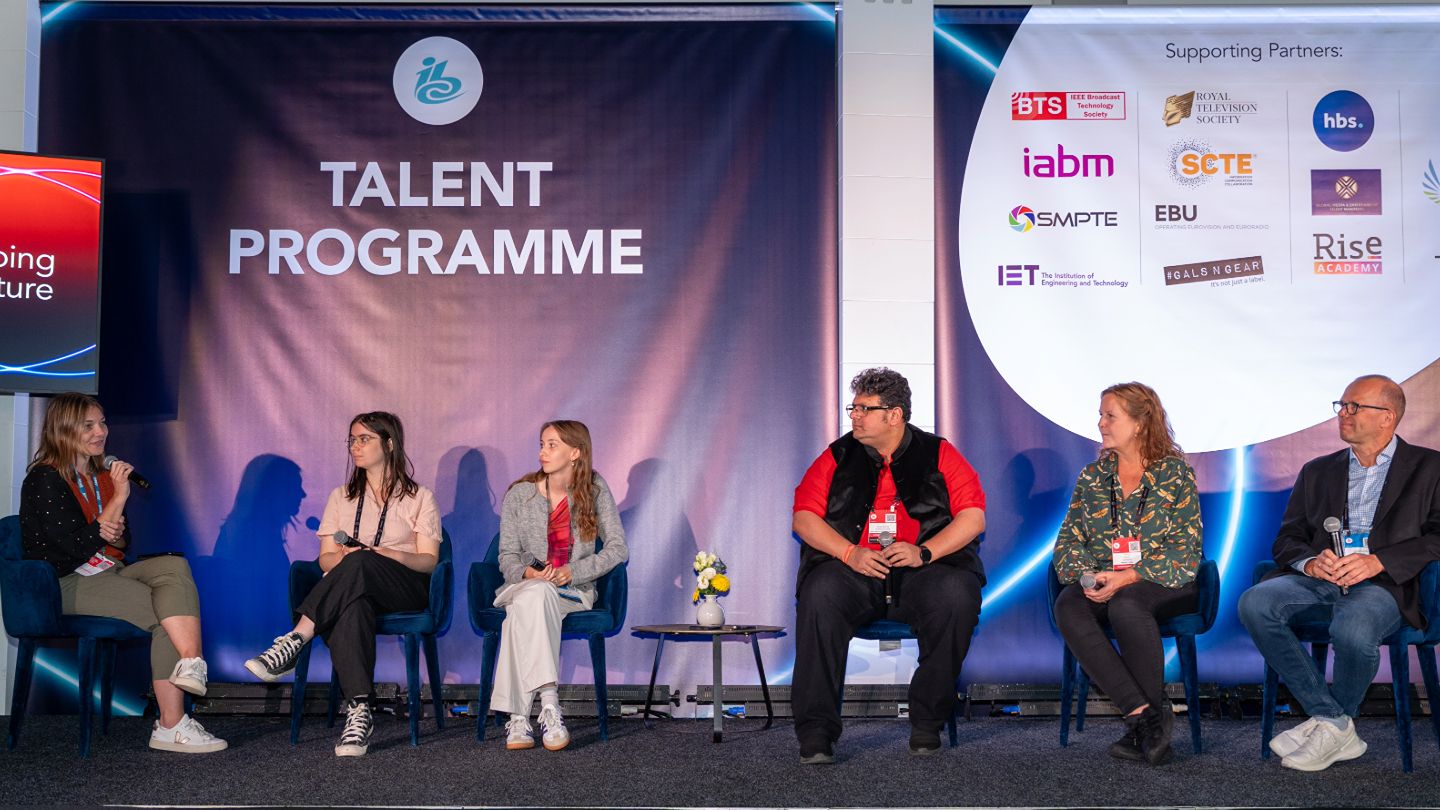 Industry panellists share career advice at the IBC2025 Talent Programme.jpg