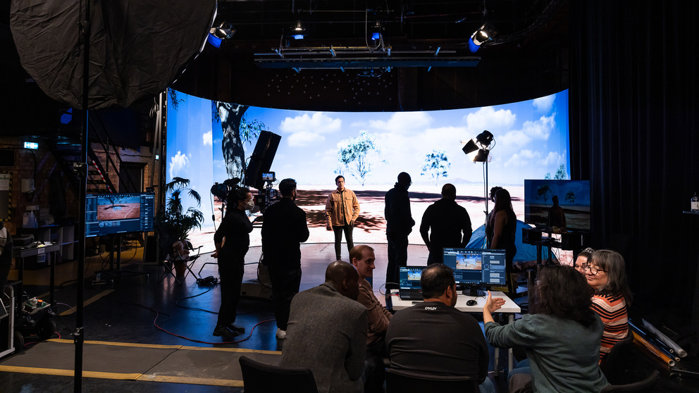 LED Wall at NFTS Virtual Launch 